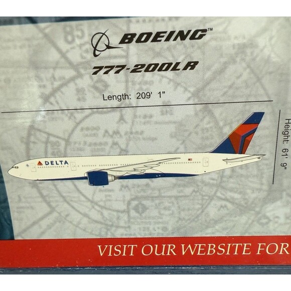 GeminiJets 1:400 Delta Air Lines Boeing 777-200LR N702DN GJDAL777A Airplane - Picture 7 of 8